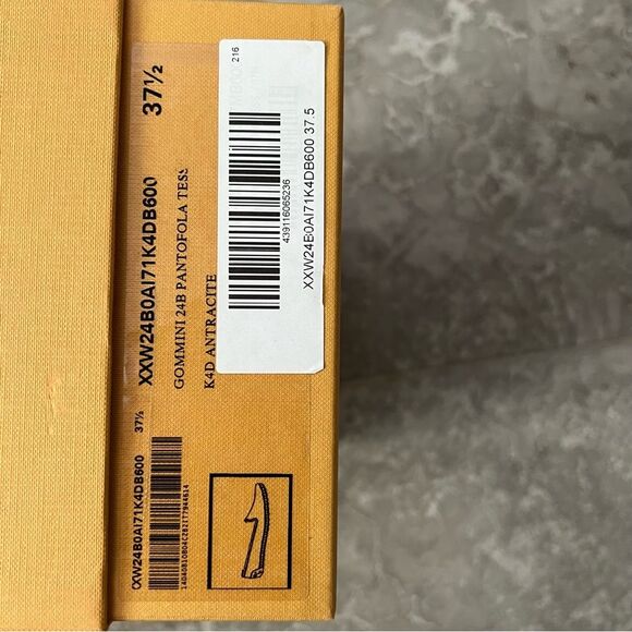 Tod’s Tess Patterned Slip-On Flats, Antracite, New, Size EU 37.5 - Picture 10 of 12